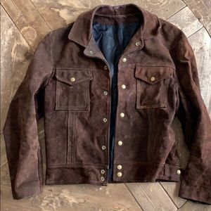 Worn suede jacket
